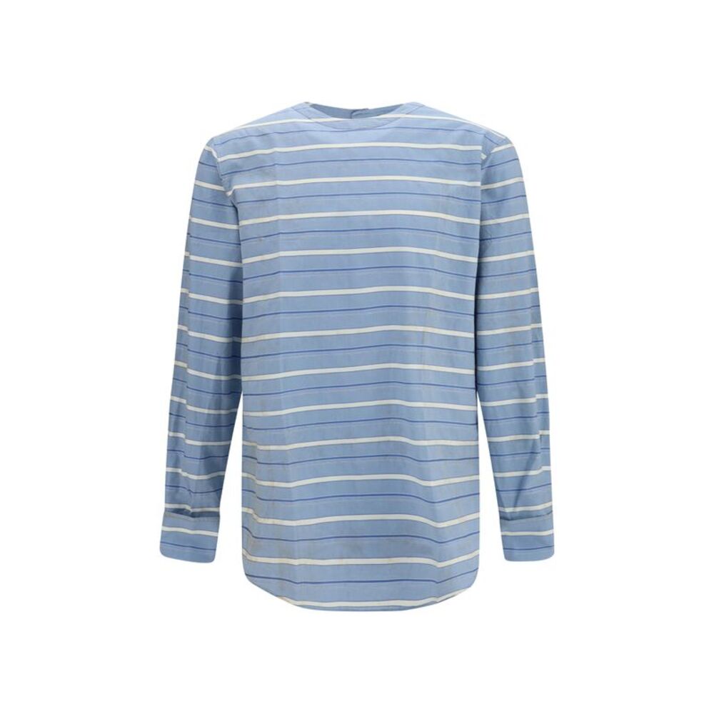 Prada Men Cotton Shirt With Back Buttons